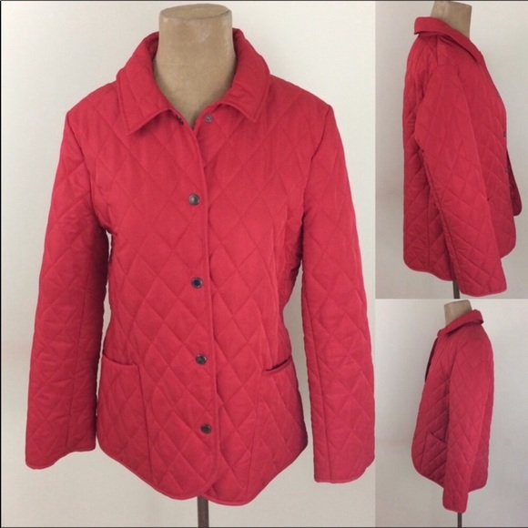 Lightweight red jacket with snap closures Medium - Picture 3 of 7